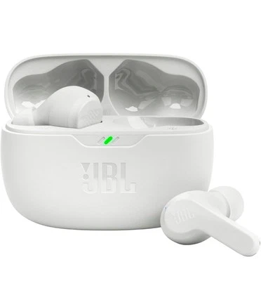 JBL True Wireless Vibe Beam - Deep Bass Sound Earbud - White - NEW - Image 1 of 4