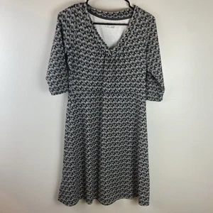 Eddie Bauer Size M Women’s Pullover Midi Dress Gray 3/4 Length Sleeve - Picture 1 of 7