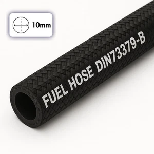 10mm Braided Fuel/Vacuum Hose - Heavy-Duty Petrol Diesel 4WD/Truck Line(1m) - Picture 1 of 7