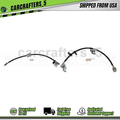 2 mangueras hidráulicas de freno delantero para Ford Expedition 2002-2004 4,6 L Foto 1 de 4