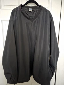 Vintage Herren Jacke Windbreaker V Neck Pullover Golf Baseball Xl Draw Bottom - Bild 1 von 6