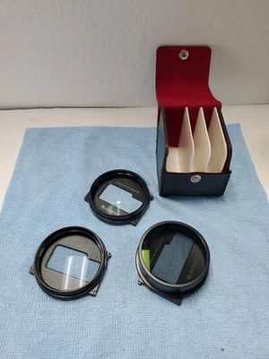 FUJI 62mm Nº Juego de filtros de lente fotográfica de primer plano 1,2,5 de Japón, COMO NUEVO con estuche Foto 1 de 4