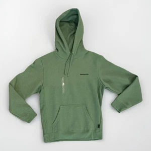 Patagonia Felpa con Cappuccio Uomo Fitz Roy Icon Uprisal, Verde Terrain, Small, Nuova - Foto 1 di 7