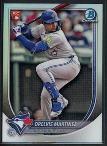 Bowman Chrome Orelvis Martinez #75 Red Rookie Redemption Refractor RC 2025 - Imagen 1 de 2