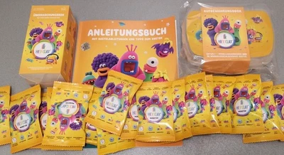 Starter Set Inkl. Buch+Dose Hey Clay Monster Knete 44! Tüten Modellier+Knetspass - Bild 1 von 4