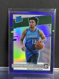 2020-21 Donruss Optic #189 Jordan Nwora Purple Milwaukee Bucks - Picture 1 of 2