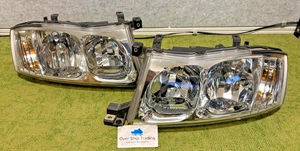 Infiniti Genuine M45 Nissan Gloria 2002-2004 Halogen Headlight Lamp Pair OEM JDM - Picture 1 of 10