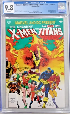 *MARVEL/DC COMICS PRESENTA UNCANNY X-MEN Y NUEVOS TEEN TITANS #1 CGC 9.8*1982*BLANCO Foto 1 de 3