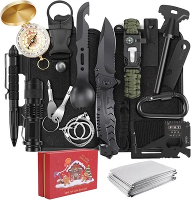 Survival Kit Advent Calendar 2025 for Adult Teen Men, 24 Days Christmas Countdow - Image 1 of 4