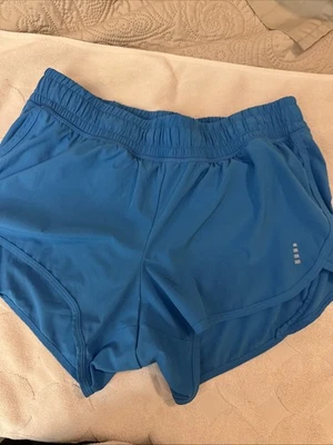 Pantalones cortos Lands End Sport para mujer M verde azulado 3” entrepierna cintura elástica con panty Foto 1 de 4