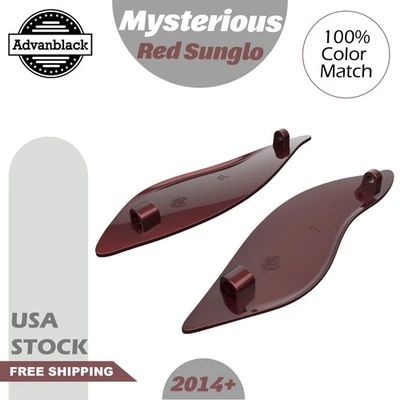 Mysterious Red Sunglo Adjustable Batwing Air Deflector Fits Harley Electra 2014+ - Изображение 1 из 4