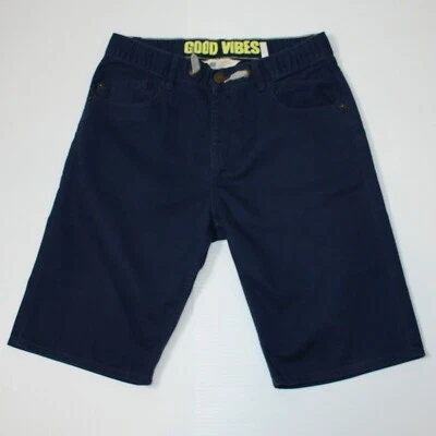Pantalones cortos H&M Good Vibes azul marino para niño talla 12-13 Foto 1 de 2