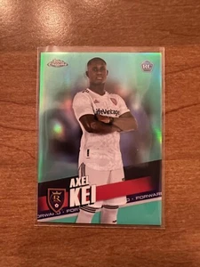 2022 Topps Chrome MLS Aqua Refractor Axel Kei Salt Lake 189/299 Rookie Playoffs - Picture 1 of 2