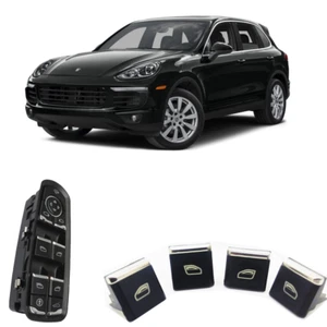 Brand New For Porsche Cayenne Window Master Switch Buttons Caps Cover DriverDoor - Foto 1 di 4