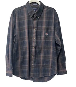 Ivy Crew Classics Men's Long Sleeve Button Down Plaid Shirt Size Large - Picture 1 of 4