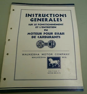1930s Brochure Ad Fuel Octane Rating Engine Waukesha - Operation and Maintenance - Picture 1 of 12