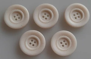 5 x 29 mm grandes botones de plástico redondo anillo centro de cuerda retorcida de suero de mantequilla - LK71x - Imagen 1 de 1