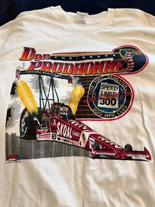 VINTAGE SIGNED DON "THE SNAKE" PRUDHOMME SKOAL XL T-SHIRT - Picture 1 of 5