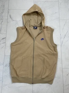 Vintage 80s Nike Blue Tag Sleeveless Workout Terry Cloth Casual Hoodie Gr. L Rock - Bild 1 von 11