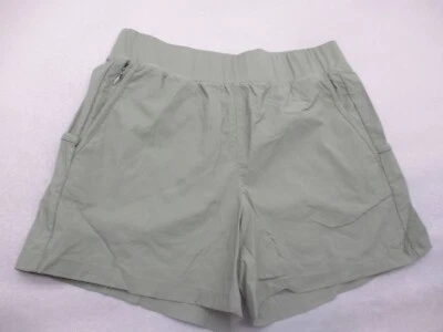 Columbia Size L Women Olive Nylon Stretch Waist Pocket Hiking Outdoor Shorts 658 - Image 1 of 4