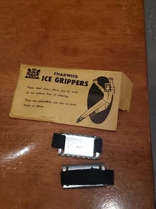 Pair of Chadwick Ice Grippers in Original Package - Shoe Grips For Ice Vintage - Picture 1 of 4