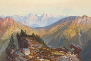 12892.Póster decorativo.Diseño artístico interior pared habitación.Pintura paisaje Yosemite - Imagen 1 de 1