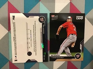 #455 Max Scherzer 2020 Topps Now Summer Camp Edition Road to Opening Day PreSale