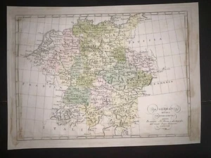 Deutschland Karte...La Germania (1839) - Bild 1 von 7