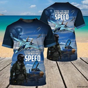 I Feel The Need - Speed Classic Unisex T-Shirt 3D For Men Women Size S-5XL - Picture 1 of 6