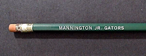 Mannington Jr. Gators Green Vintage Pencil. Mannington, West Virginia - Picture 1 of 5