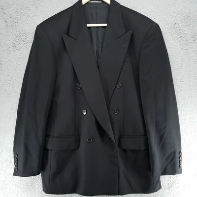 Example by MISSONI Italy Mens Black 100% Wool Double Breast Blazer Jacket Macys - Image 1 of 4