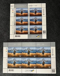 Ukraine 2 Blocks of Six Stamps F+W "RUSSIAN WARSHIP, GO....! Limited Edition - Picture 1 of 7
