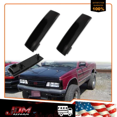 Luces de estacionamiento de señal lateral de esquina ahumada para Chevy S10 Blazer Sonoma 82-94 Foto 1 de 4