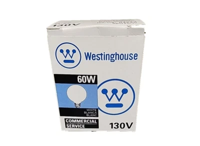 Westinghouse 60W 130V Commercial Service WHITE Lightbulb - Image 1 of 4