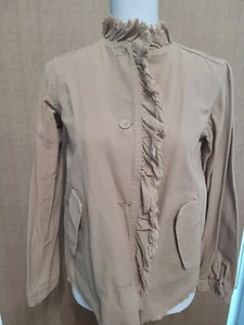 NWT ZARA girls brown jacket size 13-14 with 'Beautiful' at the back - Picture 1 of 3