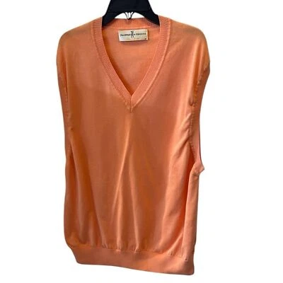 Chaleco Suéter Fairway Verde Sin Mangas Talla Grande Cuello Pima Algodón Hecho en Perú Foto 1 de 4