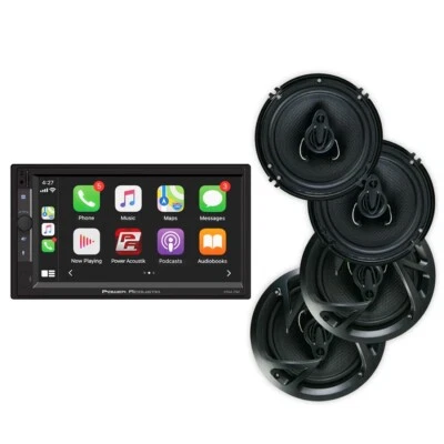 Power Acoustik CPAAM7-S2 7" Multimedia Receiver & (4) 6.5 Speakers Stereo Combo - Image 1 of 4