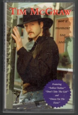 Not A Moment Too Soon Tim McGraw Cassette Tape 1994 Curb Records Free Shipping - Image 1 of 3