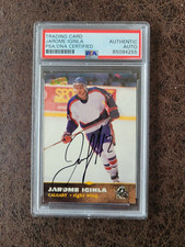 1996 Score Board Rookie Jarome Iginla #177 -Calgary Flames- PSA/DNA Autographed!