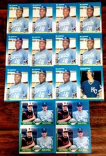 1987 FLEER BO JACKSON ROOKIE RC BASEBALL CARD LOT OF 11 #369 KEVIN SEITZER