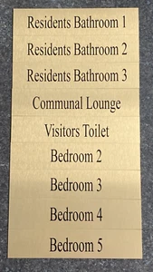 Personalised Hotel Metal Door Signs Custom B&B Let Any Text Name Home Business - Picture 1 of 8