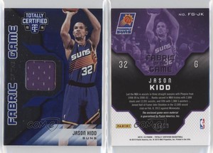 2015-16 Totally Certified Fabric of the Game Materials Blue /99 Jason Kidd HOF