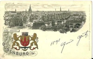 pss 16 1898 - OLDENBURG (Deutschland)Total Ansicht - Lithographie VG - FP - Bild 1 von 2