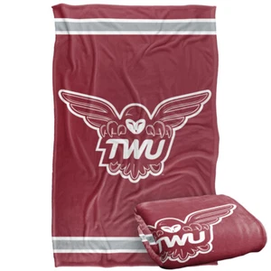 Texas Woman's University Primary Logo Silky Touch Super Soft Throw Blanket - Picture 1 of 8