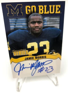 TK Legacy JAMIE MORRIS AUTO M GO BLUE Signed Card #MGB23 MICHIGAN WOLVERINES - Picture 1 of 7