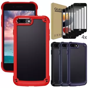 For Apple iPhone 8 8 Plus Slim Shockproof Rugged Case Cover / Screen Protecor - Picture 1 of 38