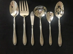 Oneida Sheraton 6 Piece Hostess and Serving Set 18/20 Stainless Flatware - Picture 1 of 10