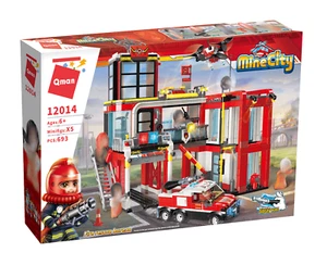 Qman 12014 - Serie MineCity - Estación de bomberos - sin minifiguras - Precio especial - Imagen 1 de 2