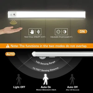 EverBrite 70L ED Under Cabinet Lighting Hand Wave Control Motion Sensor 1PK/2PK - Picture 1 of 29