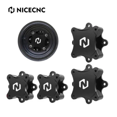 For Yamaha Raptor 700R 700 660R 660 250 125 Front + Rear Wheel Hub Spacers Black - Image 1 of 4